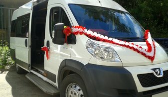 Транспорт для гостей Peugeot Боксер № С5081, белый