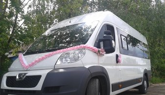 Транспорт для гостей Peugeot Боксер № С5082, белый