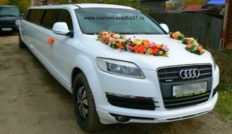 Свадебный лимузин Audi Q7 № С5254, белый