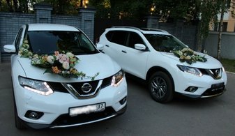 Машина на свадьбу Nissan Qashqai № С5274, белый
