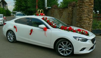 Машина на свадьбу Mazda 6 № С5300, белый