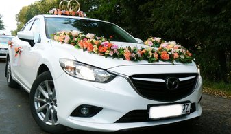 Машина на свадьбу Mazda 6 № С5301, белый