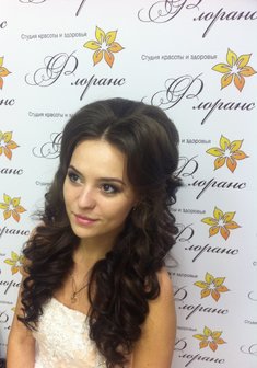 Cвадебная прическа Б18723 с собранными волосами