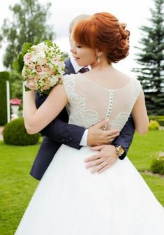 Cвадебная прическа Б19595 