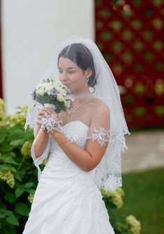 Cвадебная прическа Б19658 