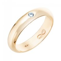 Обручальное кольцо R01-WED-00015-М12836 из красного золота, гладкое