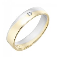 Обручальное кольцо R01-WED-00021-М12840 комбинированное, гладкое