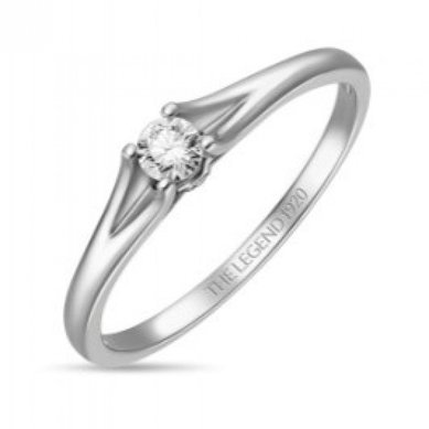 Помолвочное кольцо R01-SL06-015-G2-М12825 - Ювелирный бренд Московский ювелирный завод