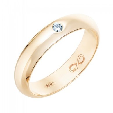 Обручальное кольцо R01-WED-00015-М12836 - Ювелирный бренд Московский ювелирный завод